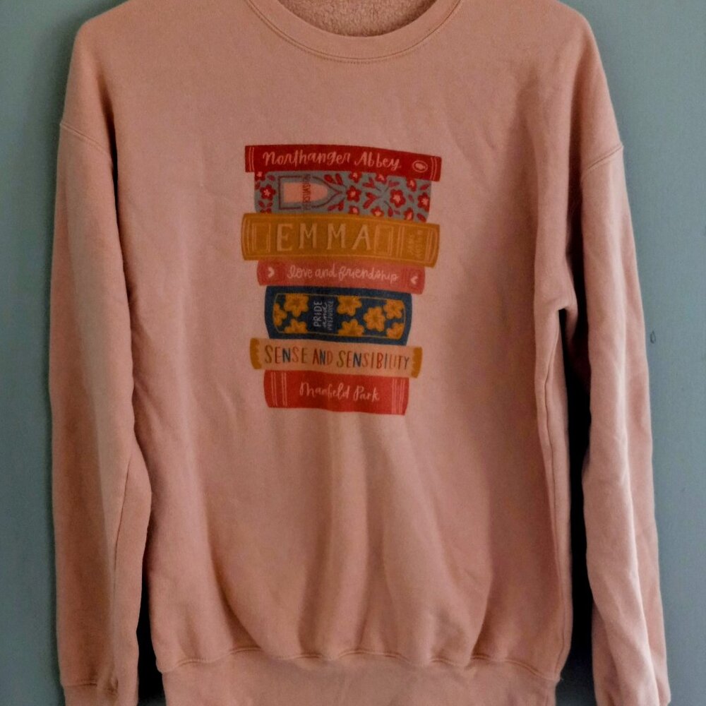 Jane Austen's Blush Sweater